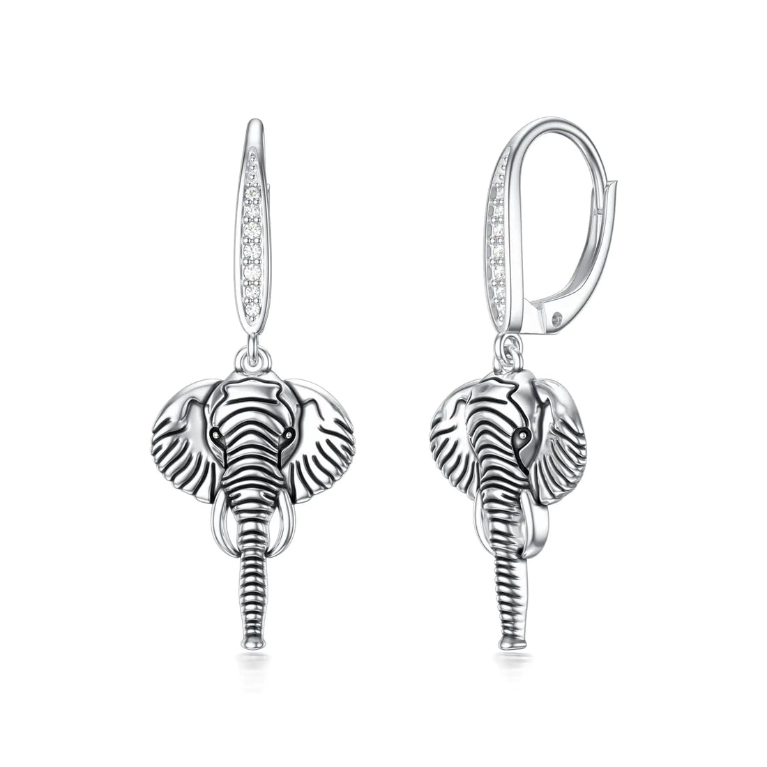 Elephant Earrings 925 Sterling Silver Hypoallergenic Elephant Dangle Drop Earrings Elephant Jewelry Gifts for Women Elephant Lovers