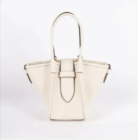 Top-Grain Leather Tote Handbag