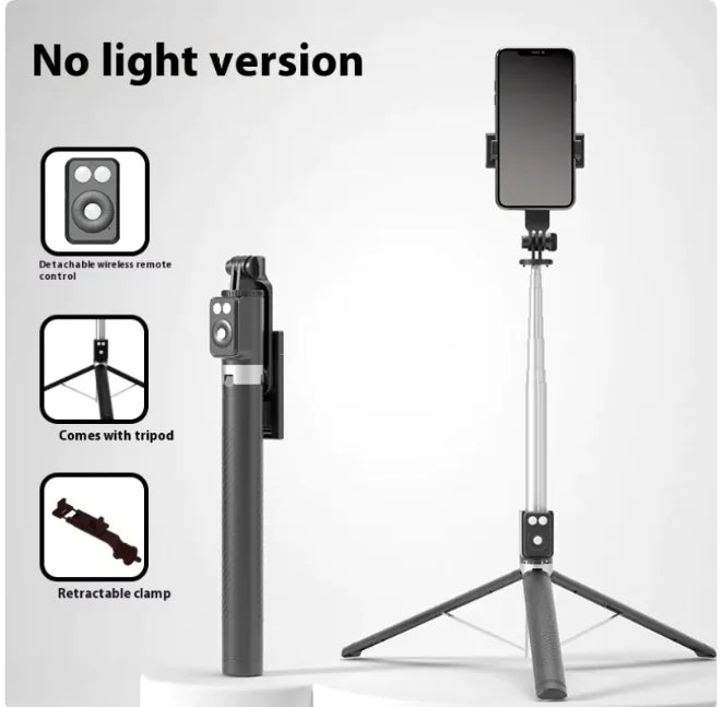 Bluetooth Selfie Stick & Tripod – 1.7M Aviation-Grade Alloy