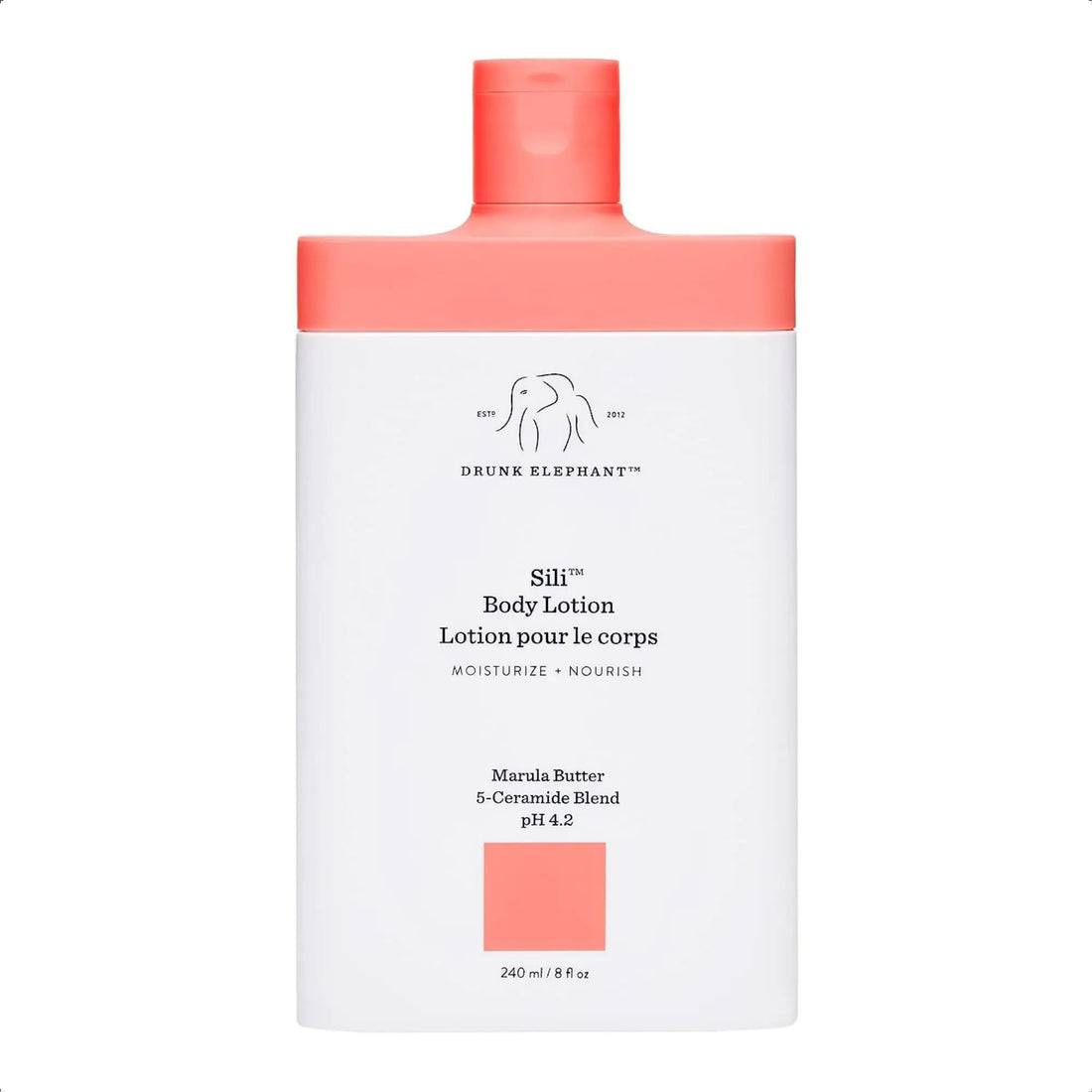 Drunk Elephant Sili Body Lotion - Deep Calming Skin Moisturizer (240 mL / 8 Fl Oz)