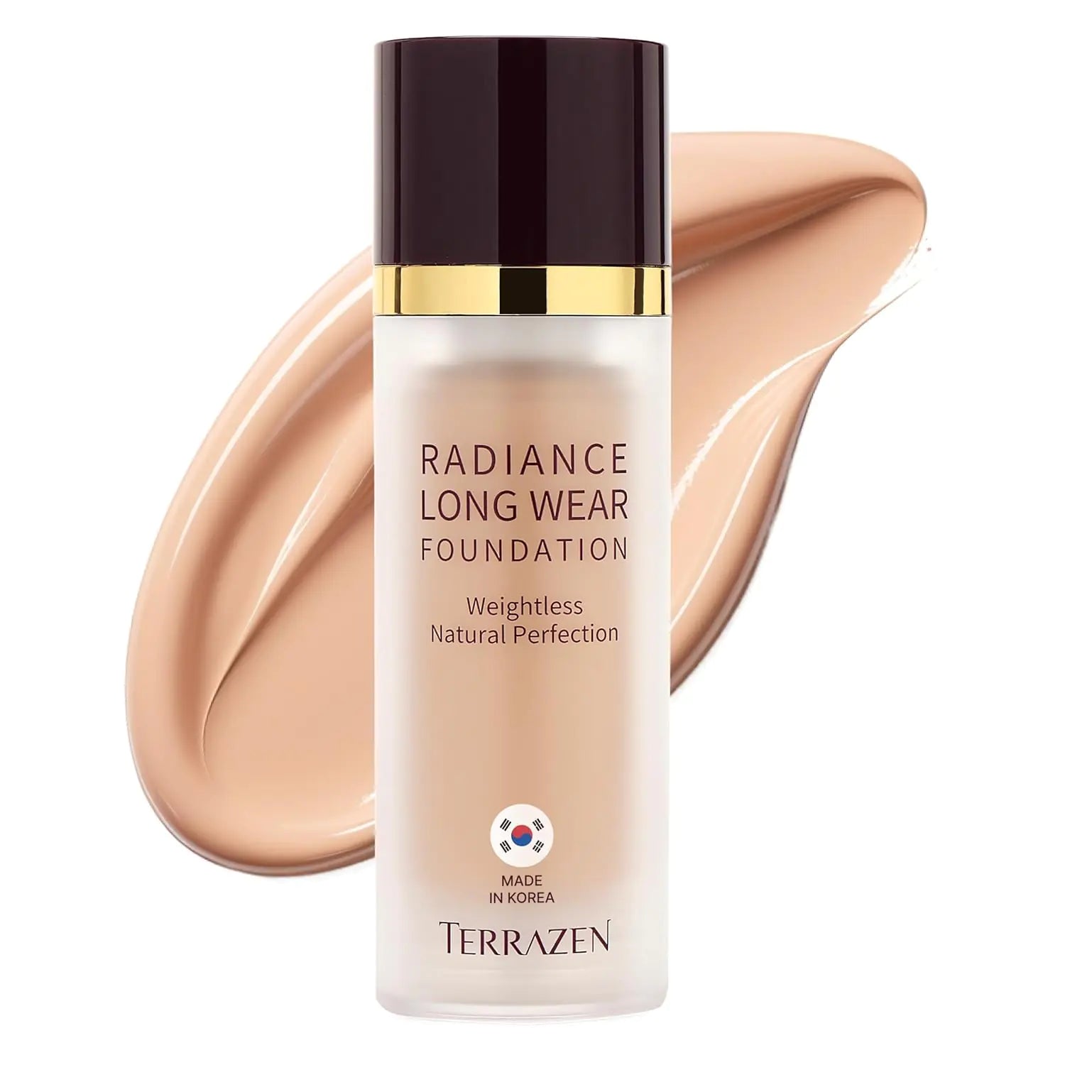 TERRAZEN Korean Foundation Face Makeup Cream 30ml Beige Fair to Light Skin - Beauty Liquid Full Coverage Long Lasting Base with Natural Matte Finish Weightless Full Coverage foundation makeup (Beige)