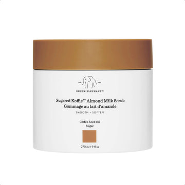 Drunk Elephant MoisturizingNourishingSoftening Sugared Koffie Almond Milk Body Scrub (270 mL / 9 Fl Oz)