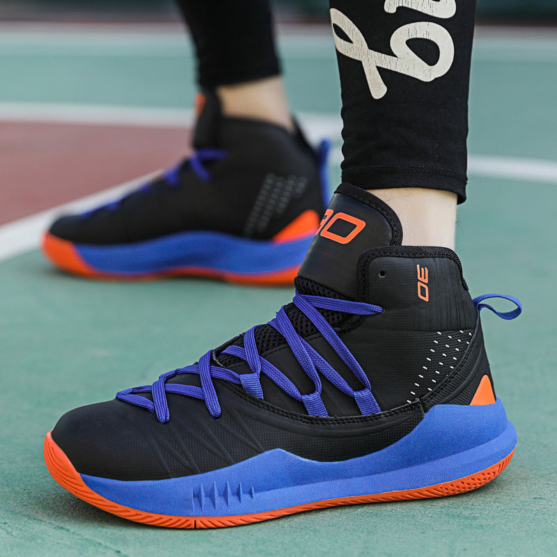 Plus Size Men's High-top Basketball Shoes Training Sneakers