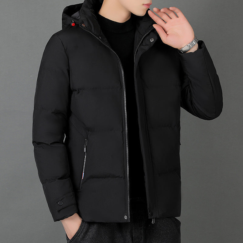 Men's Fashion Individual Casual Hooded Cotton Jacket