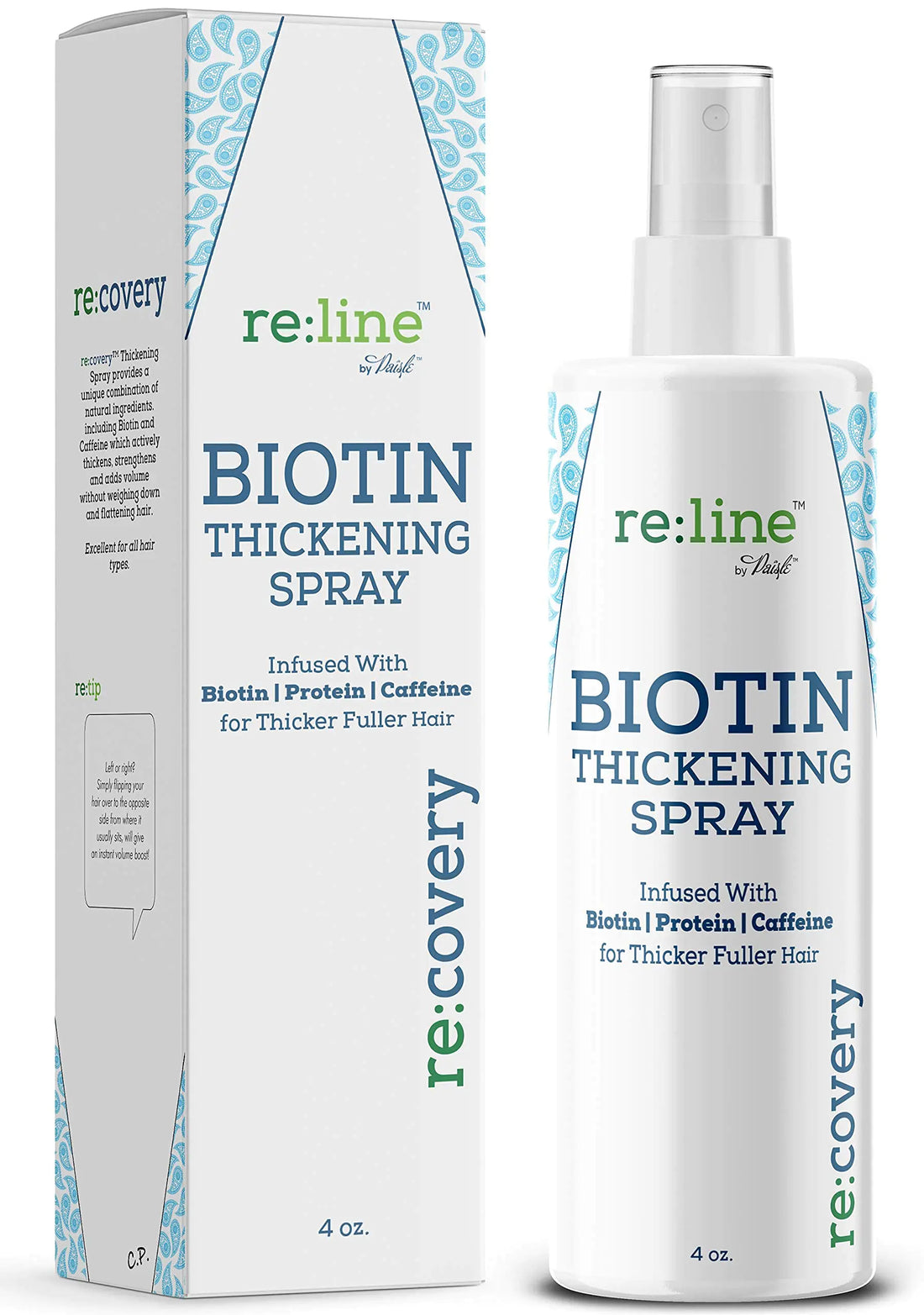 Biotin Hair Thickening and Growth Spray for Thinning and Texturizing - Hair Loss Prevention Tonic for Men and Women