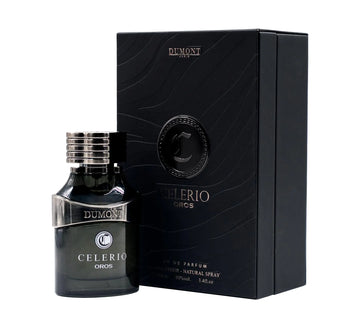 DUMONT Celerio Oros Eau De Perfume Men - Fragrance Of Lemon & Fresh Fruits - Celerio Perfum Unisex Suitable for Men & Women - Long Lasting Cologne Mist & Body Spray 3.4oz (Black 80% vol)