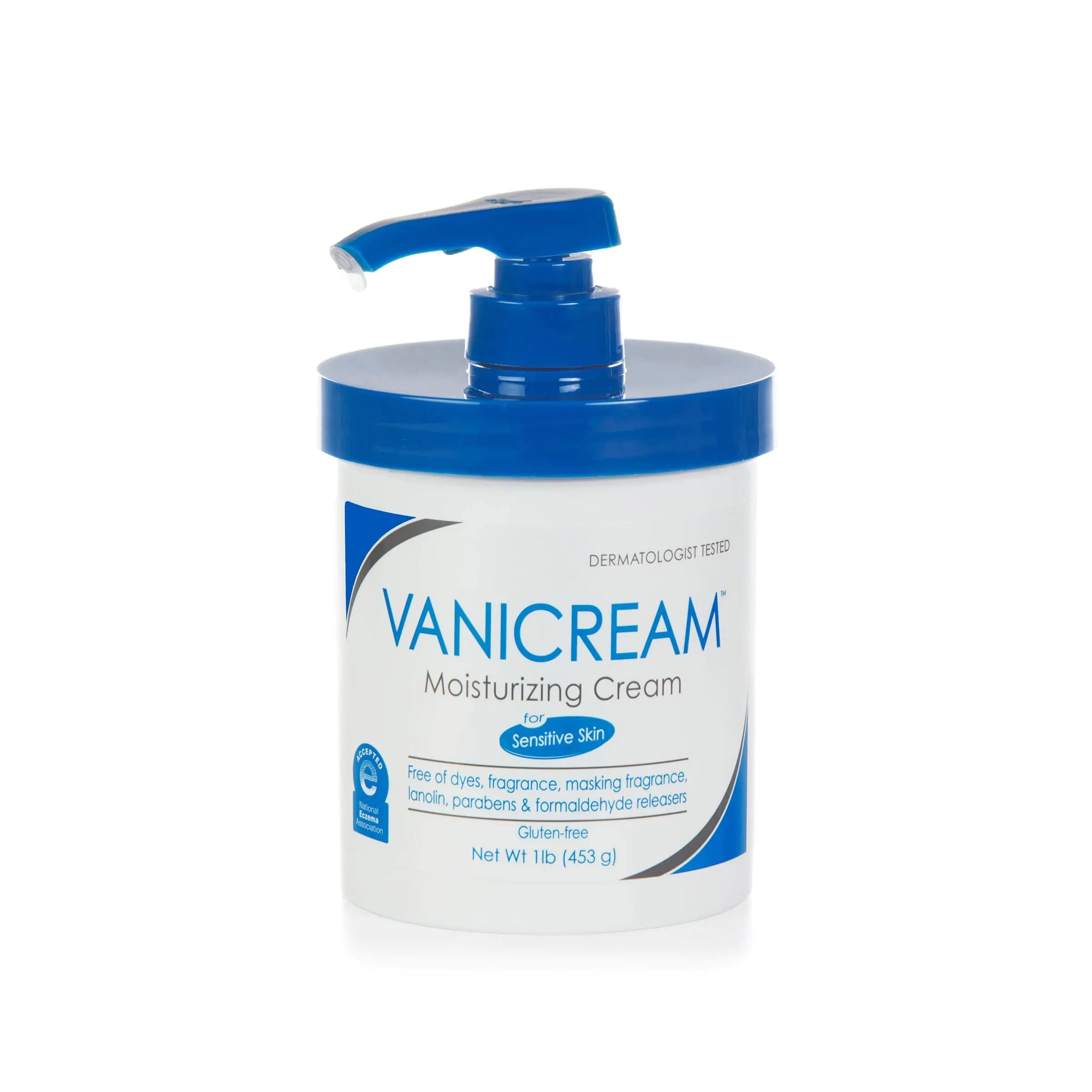 Vanicream Moisturizing Skin Cream with Pump for Sensitive Skin - 16 Oz