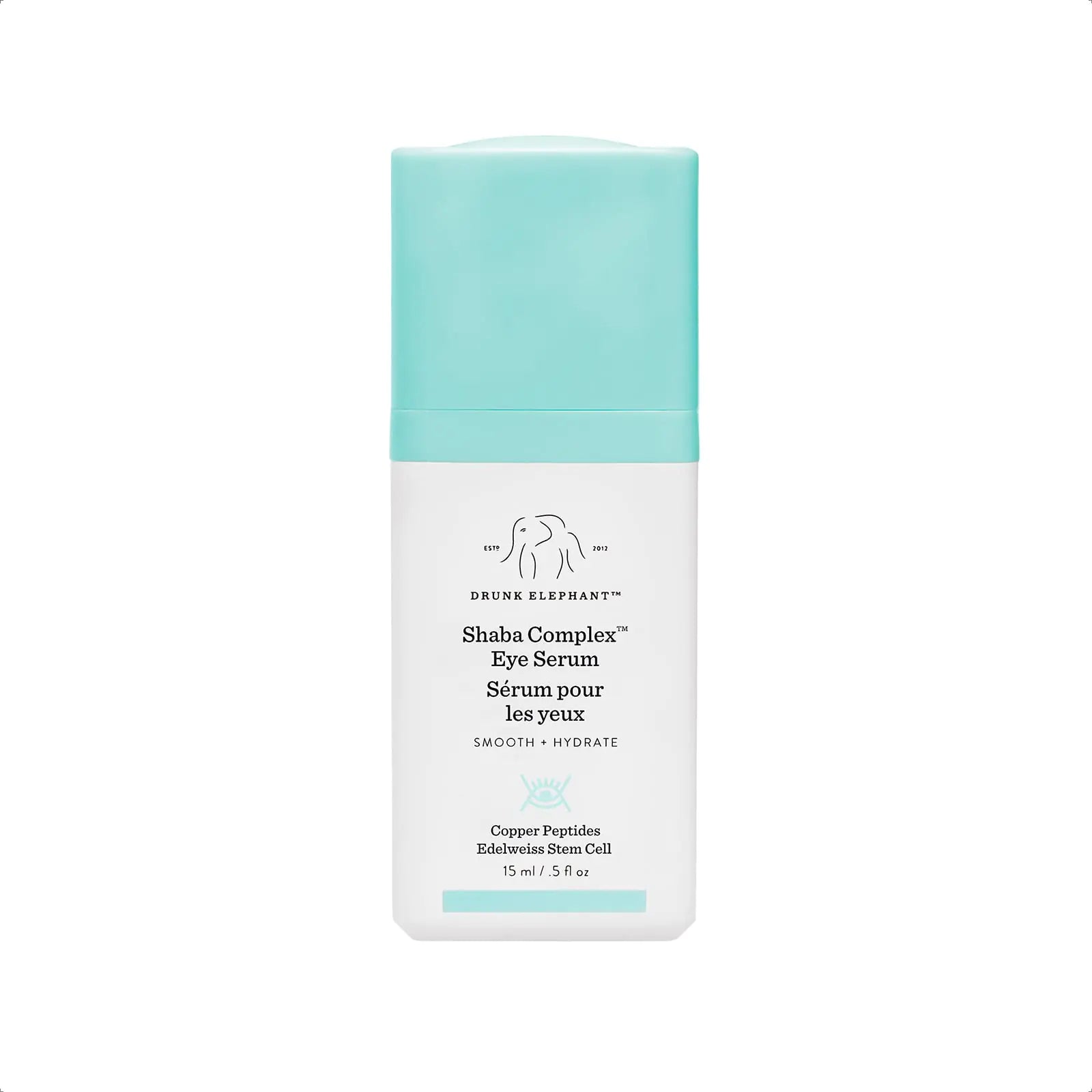 Drunk Elephant Shaba Complex Eye Serum - Anti Aging Wrinkle Serum for Dark Circles (15 mL / 0.5 Fl Oz)