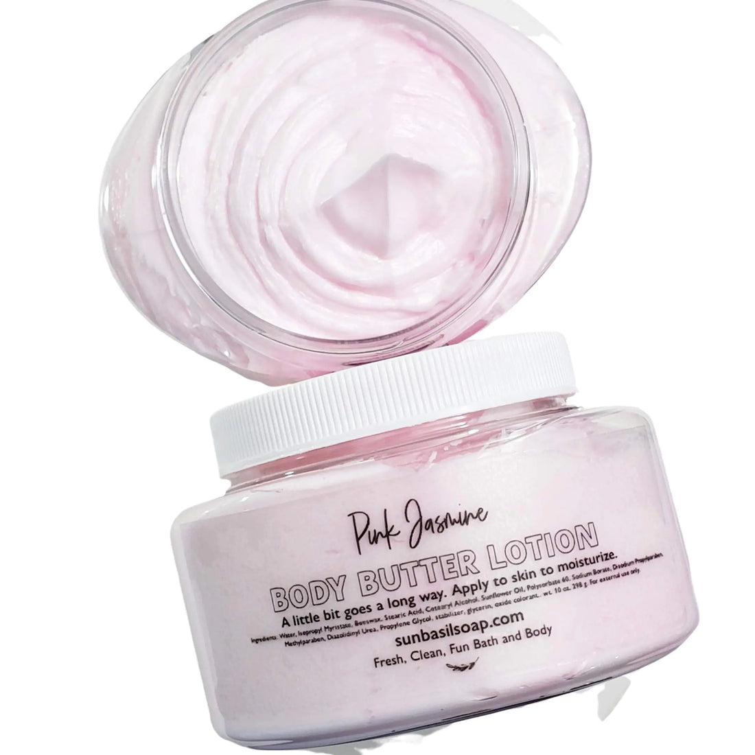 Pink Jasmine Flower Whipped Body Butter. Natural Skin Care Cream Lotion. Feminine Moisturizer